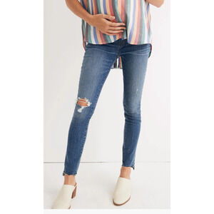 Madewell NWT Maternity Side-Panel Skinny Jeans in Everton Wash Size 24